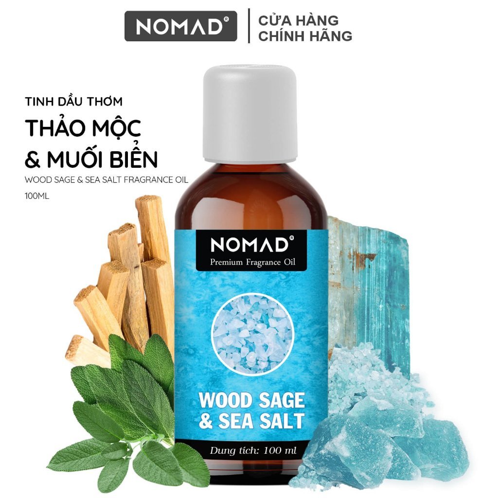 Nomad Wood Sage & Sea Salt アロマティックオイル 爽やかな木製セージ 10ml Nomad