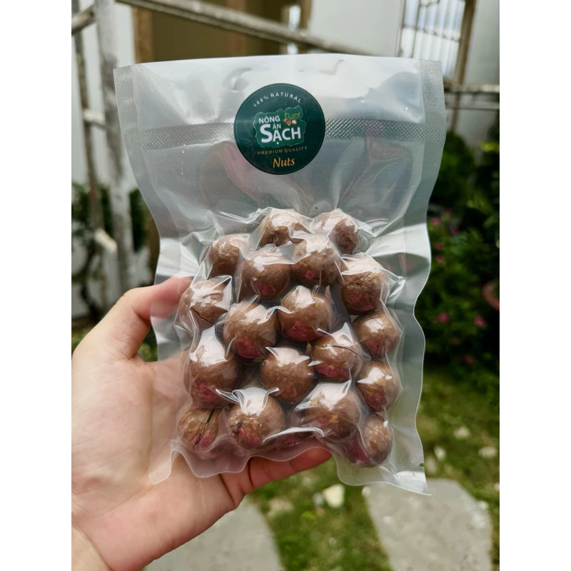 Nông Sản Sạch ラムドン産 殻付きマカダミアナッツ 200g - 低温乾燥 栄養豊富 酸化臭なし