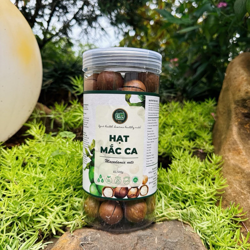 Nông Sản Sạch ラムドン産 殻付きマカダミアナッツ 200g - 低温乾燥 栄養豊富 酸化臭なし