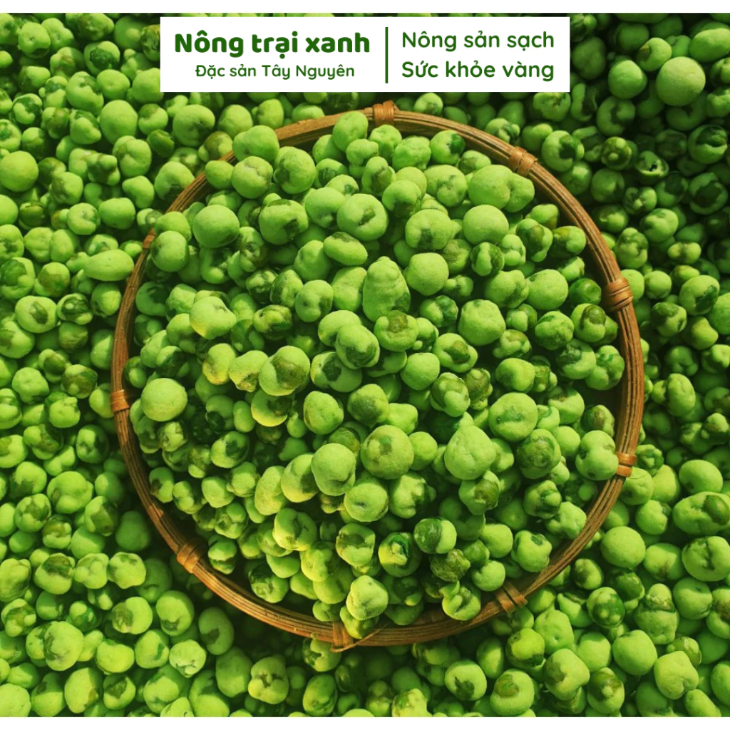 Nông Trại Xanh ヘルシー エンドウ豆スナック 150g - カリッと美味しい栄養満点おやつ、ギフトにも最適