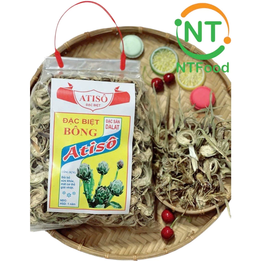 ダラット産 100%乾燥アーティチョークフラワー 500g (NTフード) - 飲むお茶、デトックス、美肌、肝臓ケアに