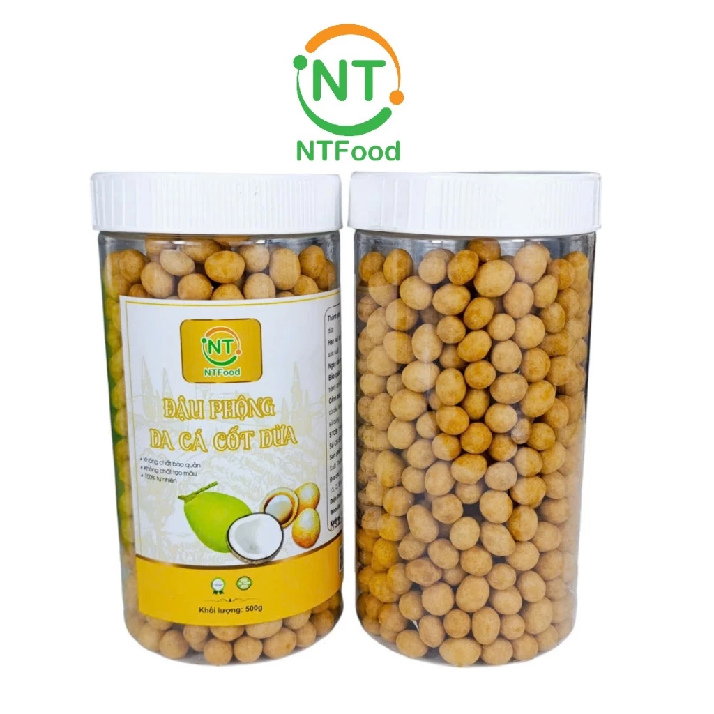 NTフード ココナッツ風味ピーナッツクリスプ 500g – ベトナム伝統の味