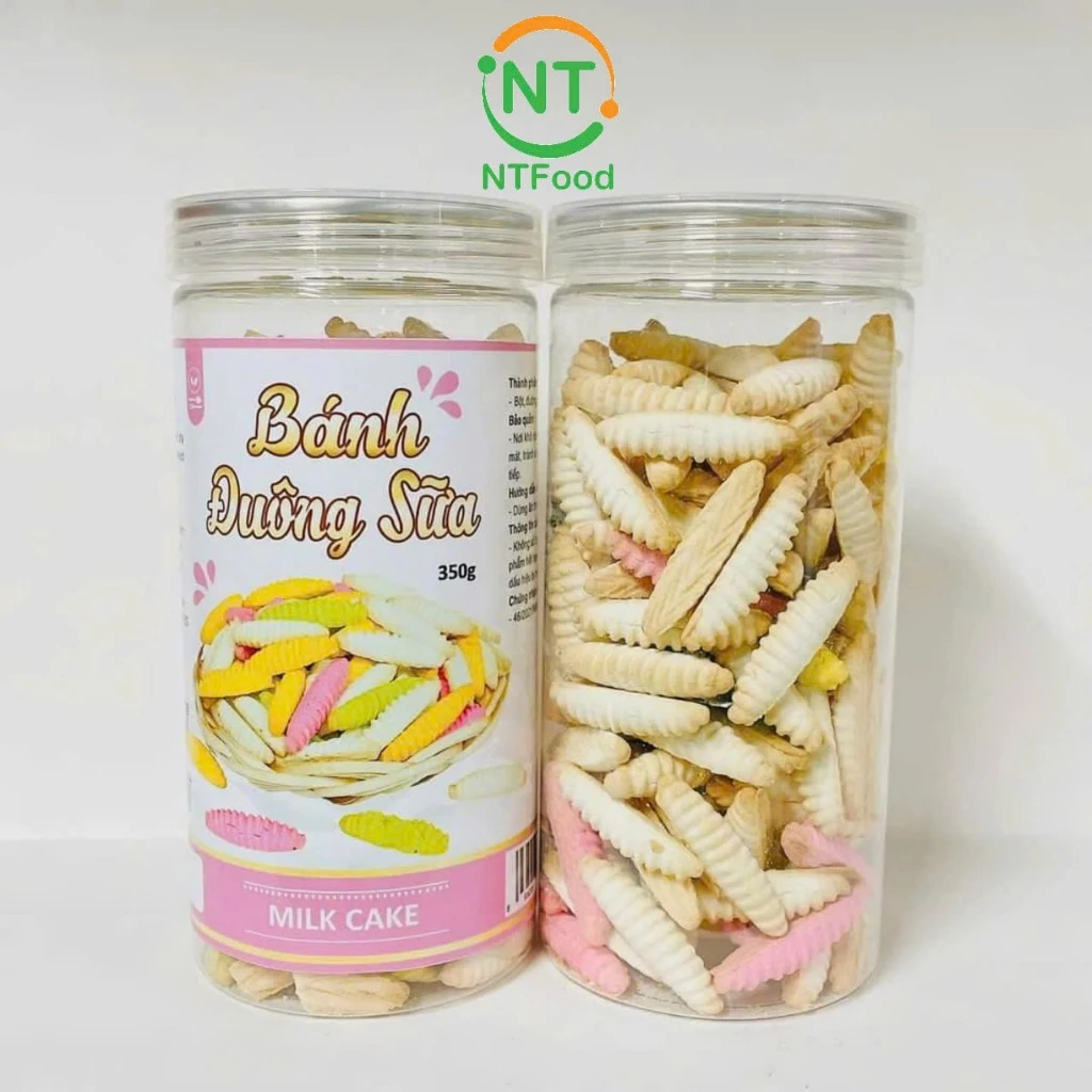 NTFood（ニャットティンフード） ベトナム伝統菓子 デュオンバターミルククッキー ミックスフレーバー 350g (Bánh Đuông)