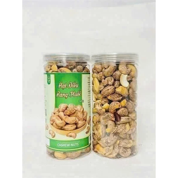 NTフード 輸出品質 薄皮付き 塩ローストカシューナッツ 500g (Nhất Tín Food)