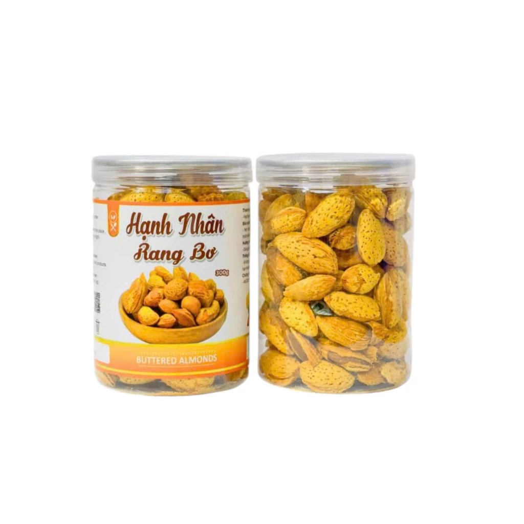 【NTFood - Nhất Tín Food】皮付きバターローストアーモンド 300g