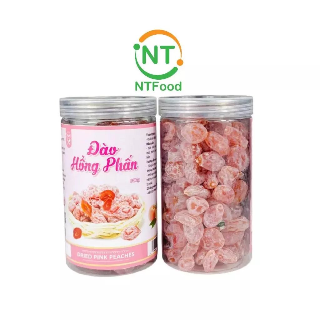 NTFood 桃色ピーチドライフルーツ 500g - Nhất Tín Food