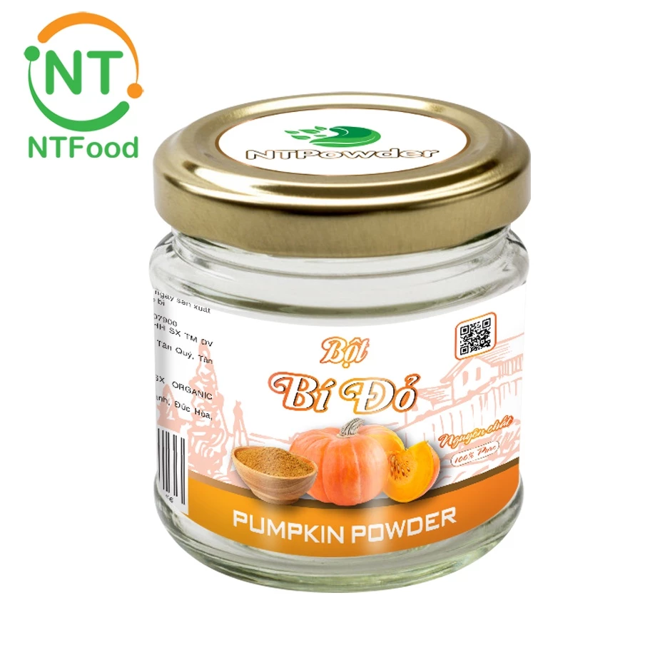 NTPowder 冷凍乾燥かぼちゃパウダー 60g - 鮮やかオレンジで栄養満点！