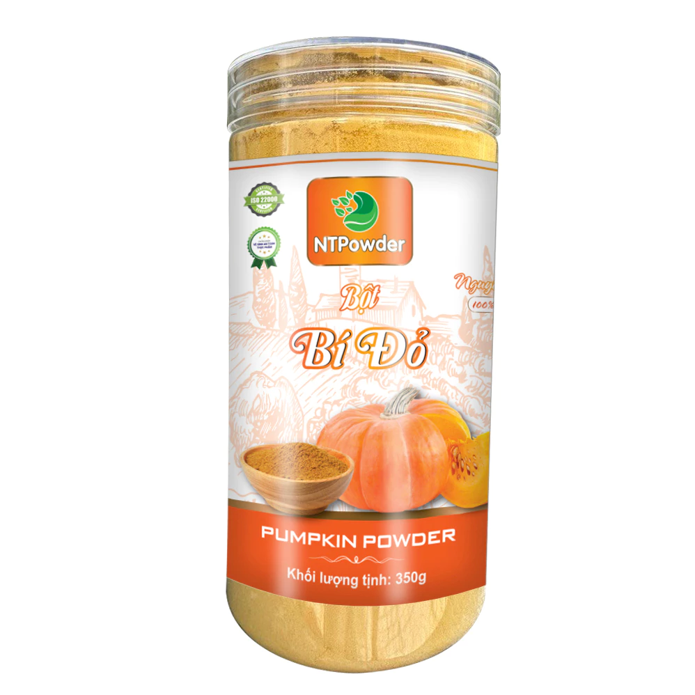 【Nhất Tín Food】NTPowder 冷凍乾燥カボチャパウダー 350g PETボトル入り 無添加 栄養満点