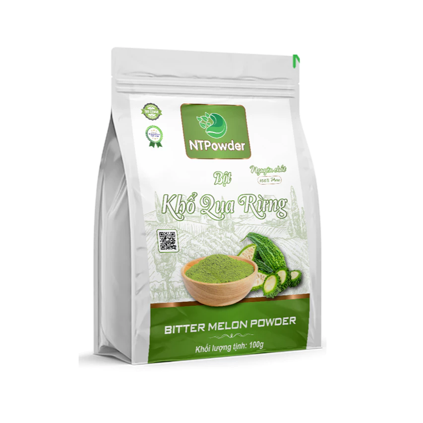 野生ゴーヤ100%低温乾燥パウダー NTPowder 100g - Nhất Tín Food