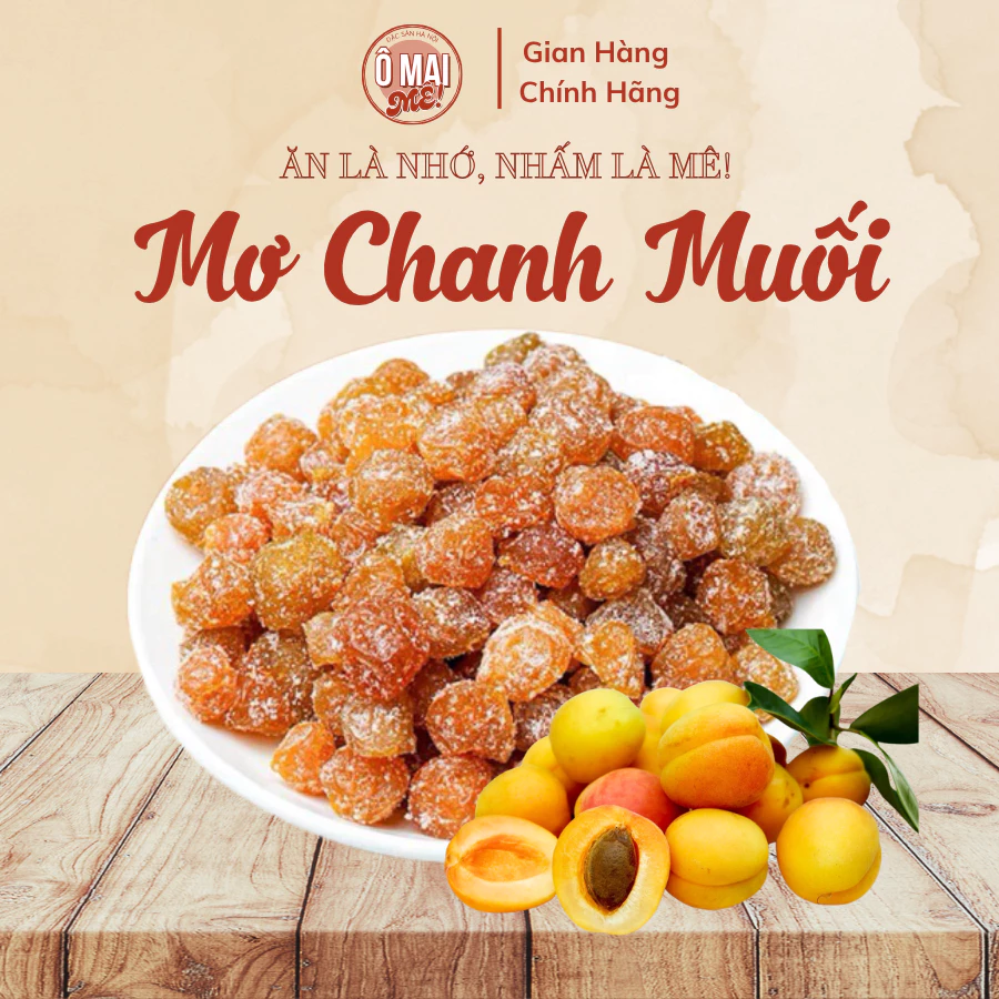 【Ô MAI MÊ】ベトナム梅レモン塩漬けドライフルーツ 甘酸っぱい 200g