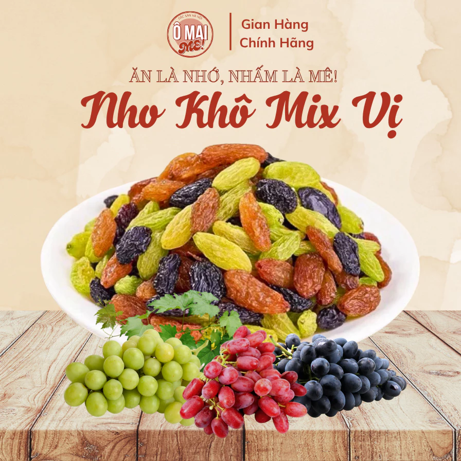 「オマイメ」チリ産ミックスレーズン3種（黒・黄・赤）無添加・無糖 500g