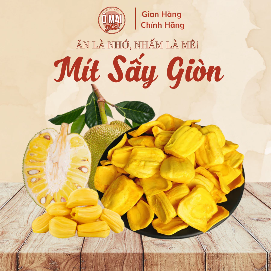 O MAI ME タイジャックフルーツチップス 500g - 完熟サクサク、自然な甘さのプレミアムドライフルーツ