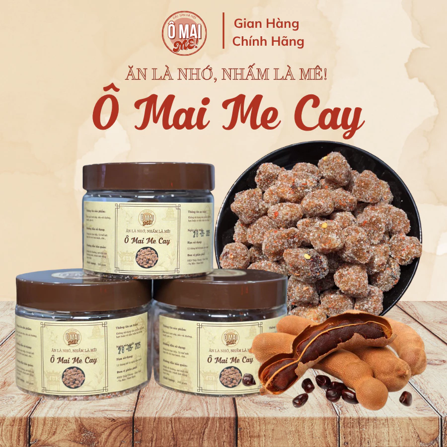 ベトナム発「オーマイメー」 激辛タマリンドドライフルーツ 200g