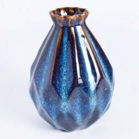 バッチャン焼き(陶器)の花瓶 OANH GIA AUTHENTIC BAT TRANG