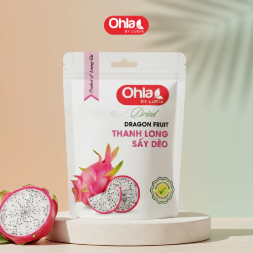 Ohla ドライドラゴンフルーツ 100g - ベトナム産ヘルシースナック