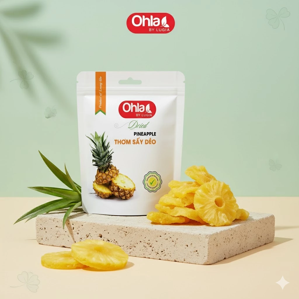 オフラ 柔らかドライパイナップル 100g | ヘルシースナック、自然な風味、輸出品