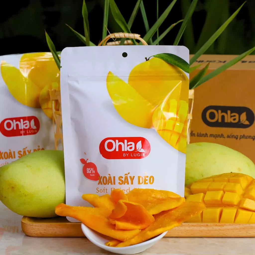 オフラ (Ohla) ドライマンゴー 100g | 濃厚な自然の甘さ、もちもち食感のヘルシーおやつ | 輸出品質