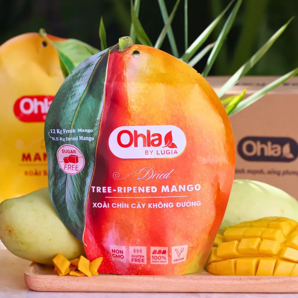 Ohla 樹上完熟 マンゴー ドライフルーツ 砂糖不使用 200g (ヘルシースナック)