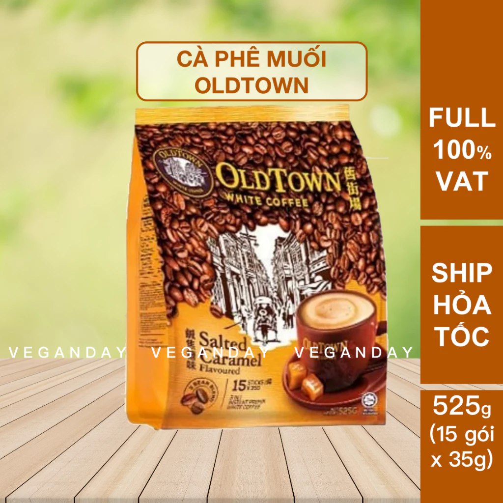 オールドタウン マレーシア 塩クリーミーホワイトコーヒー 525g (35g x 15袋)
