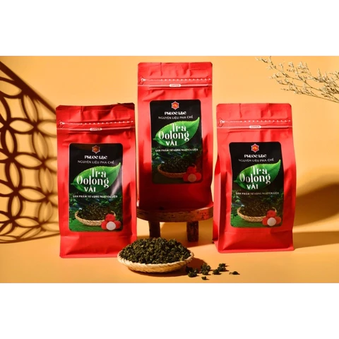 烏龍ライチ茶 - 濃厚ミルクティー用原料 (500g 粉砕タイプ)