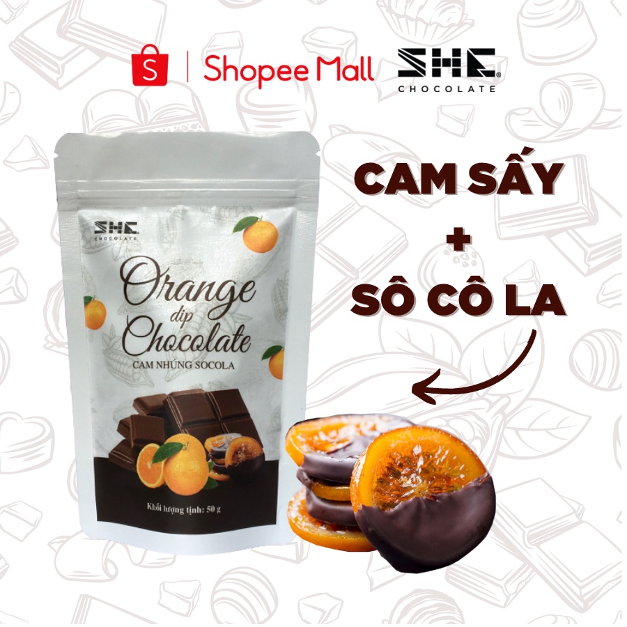 オレンジのチョコレートディップ 50g SHE Chocolate