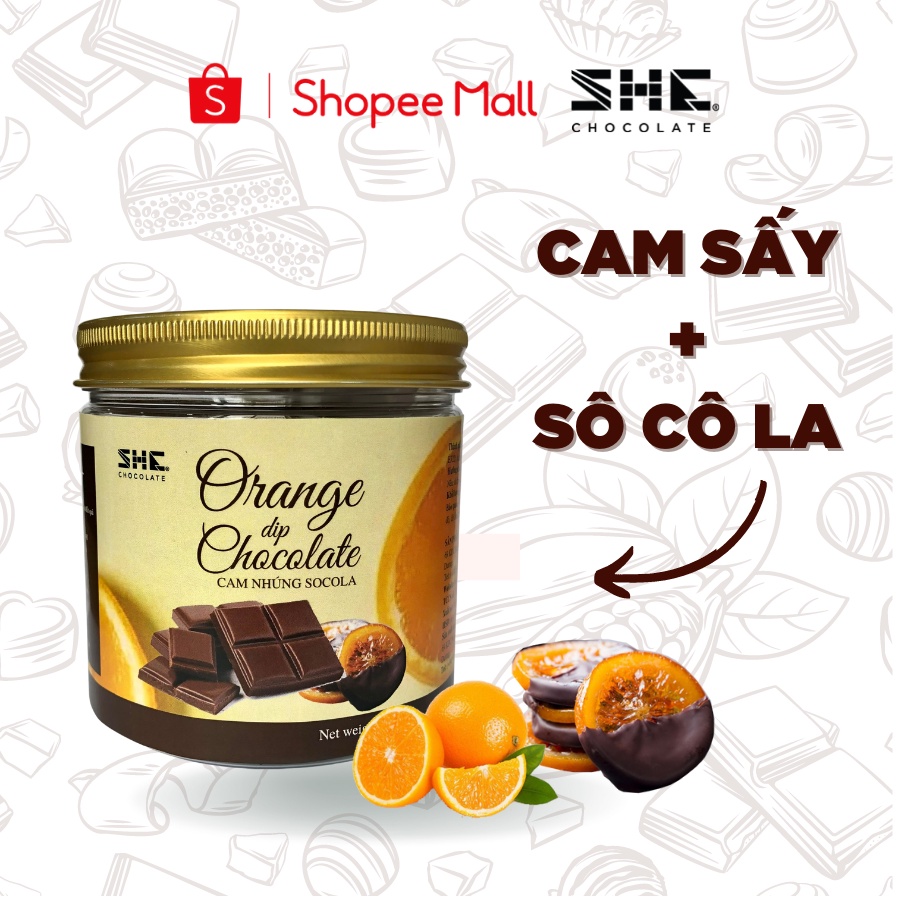 オレンジのチョコレートディップ 100g SHE Chocolate