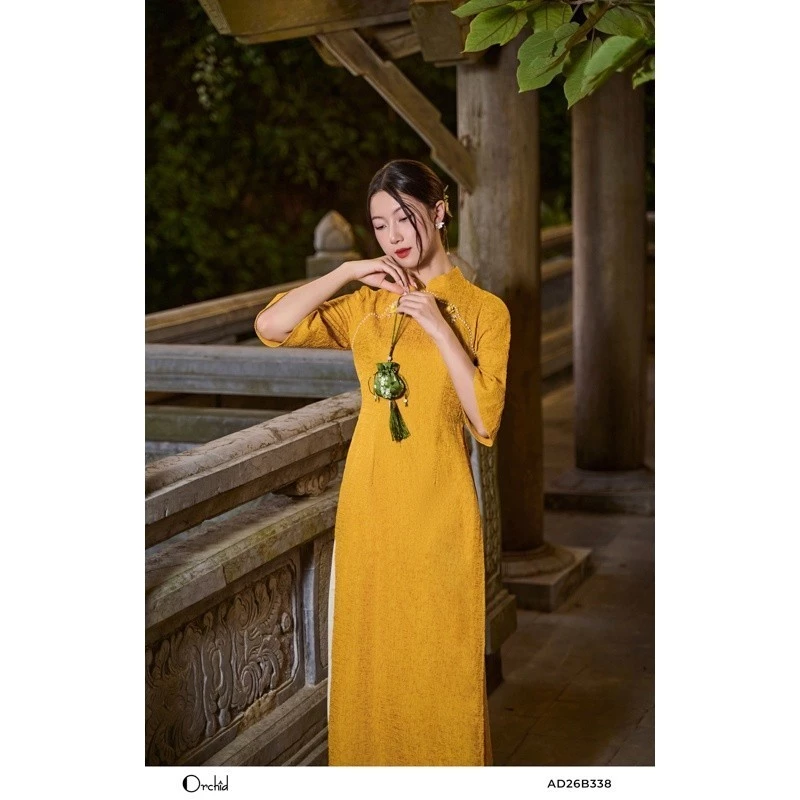 Orchid（オーキッド）伝統デザイン アオザイセット ? AD26B338 上質な質感