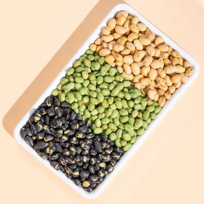 オーガニック3種ミックス豆の塩ロースト 500g ジップ袋入り - 無添加・サクサク美味しく健康に