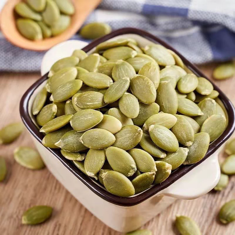 オーガニック ロースト グリーンパンプキンシード（皮なし）250g ジップ袋入り – 大粒でふっくら、無添加、そのまま食べる、ナッツミルクにも