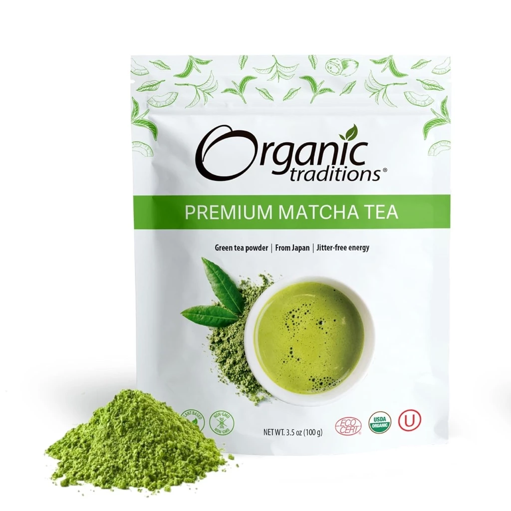 オーガニック・トラディションズ プレミアム オーガニック抹茶パウダー 100g
