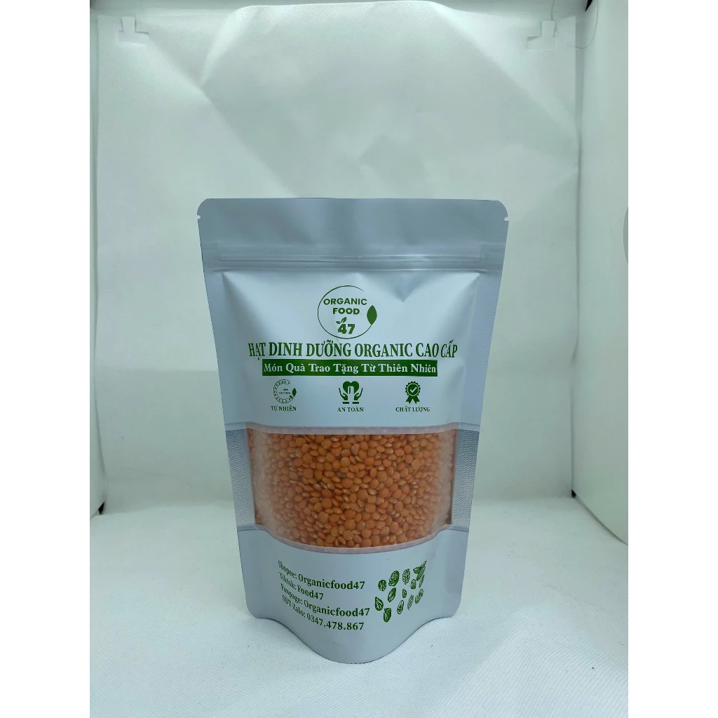 オーガニックフード47 有機赤レンズ豆 500g 栄養ナッツミルク用 高級乾物