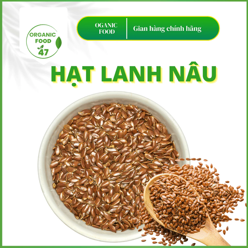 Organicfood47 生褐色亜麻仁（フラックスシード）500g | 料理・美容・スムージーに！健康サポート食品