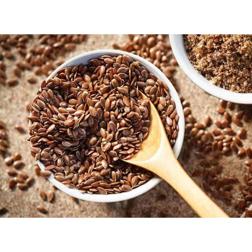 Organicfood47 生褐色亜麻仁（フラックスシード）500g | 料理・美容・スムージーに！健康サポート食品