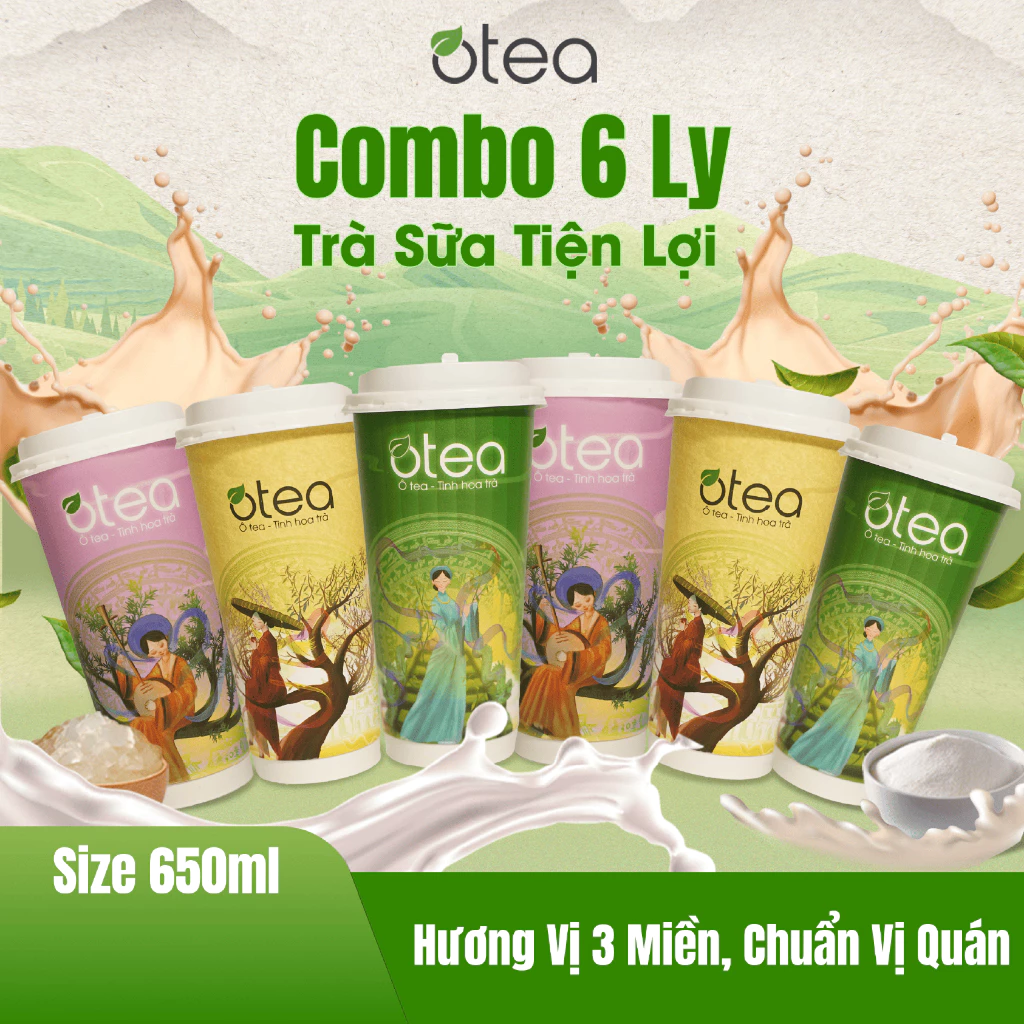 【Otea】ベトナム3地域 オロンミルクティー 6種アソート 自作セット 110g/カップ