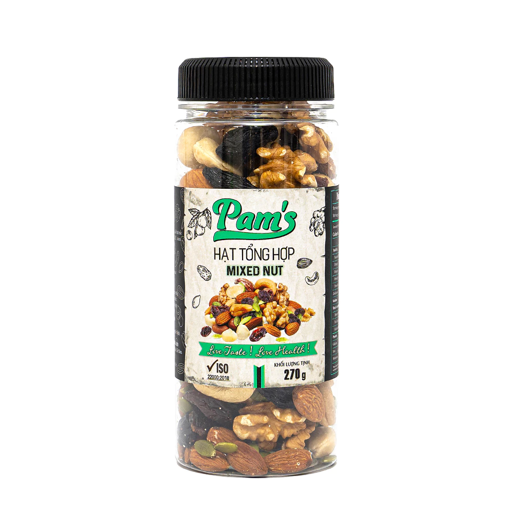 Pams 6種ミックス栄養ナッツ（スーパーシードグラノーラ）マカダミア入り 270g - ダイエット・減量・Eat Cleanに！輸入シリアル