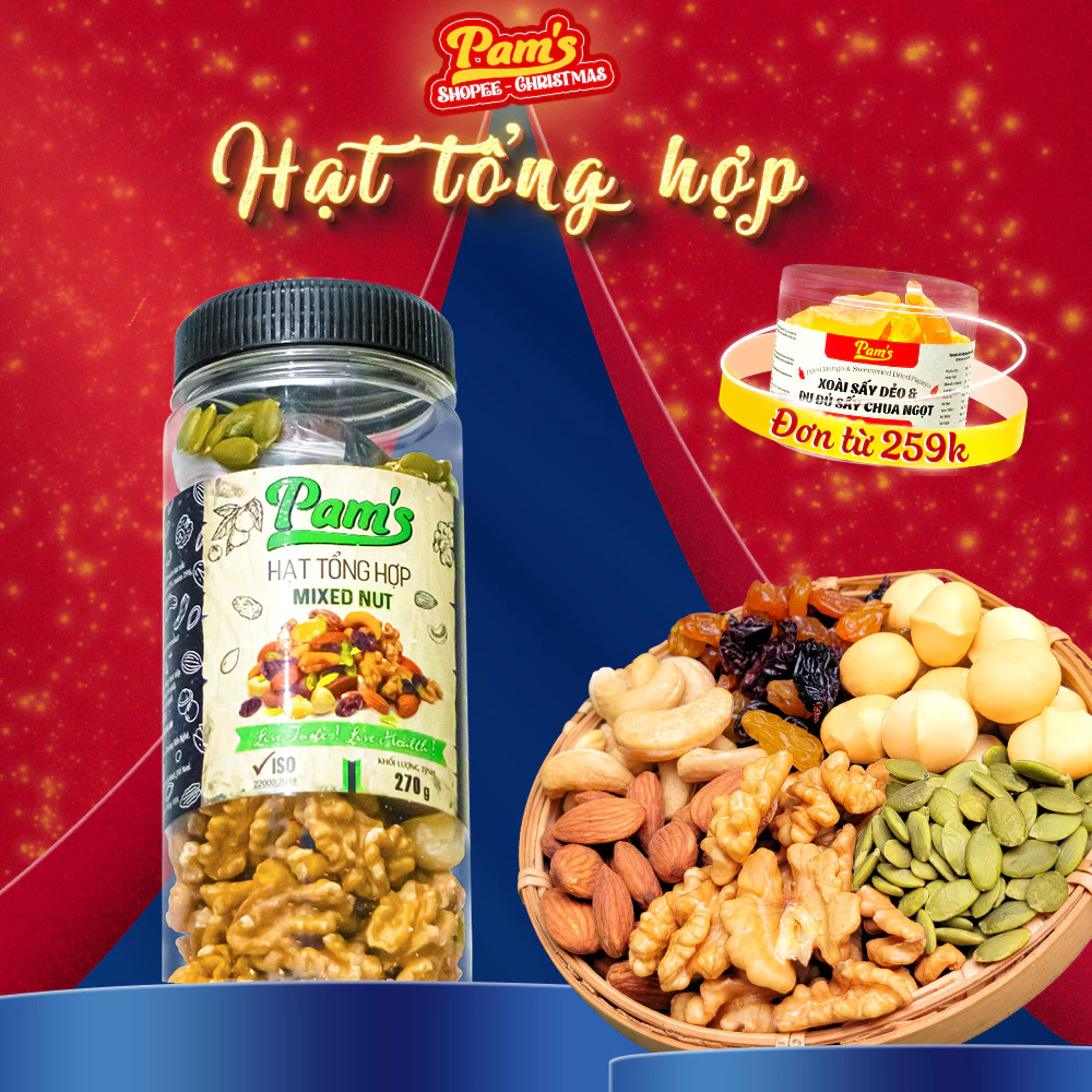 Pams 6種ミックス栄養ナッツ&スーパーシードグラノーラ 540g - マカダミア入りダイエット減量用シリアル