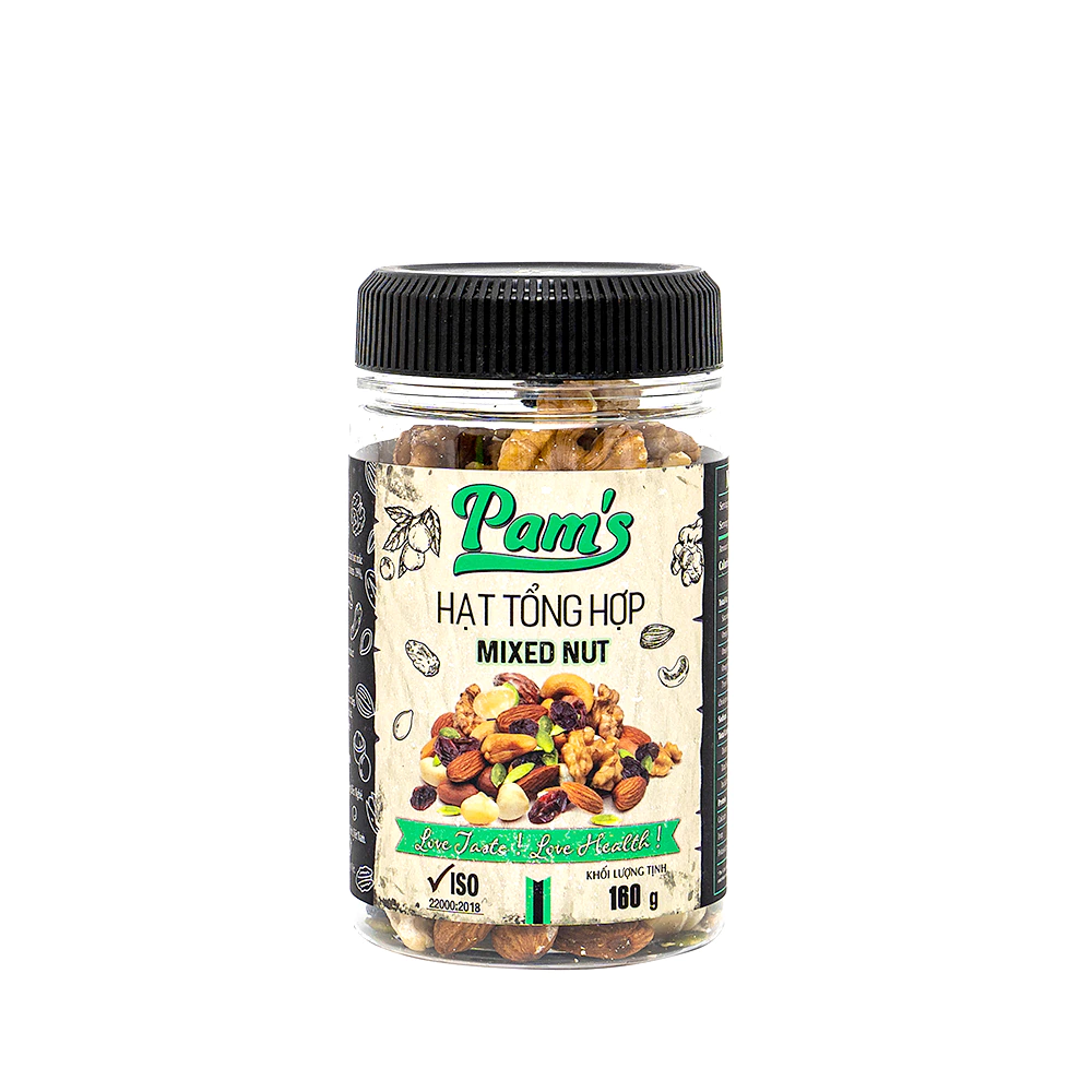 Pams 6種ミックススーパーシードグラノーラ 160g - マカダミア入りダイエット向け高栄養ナッツ
