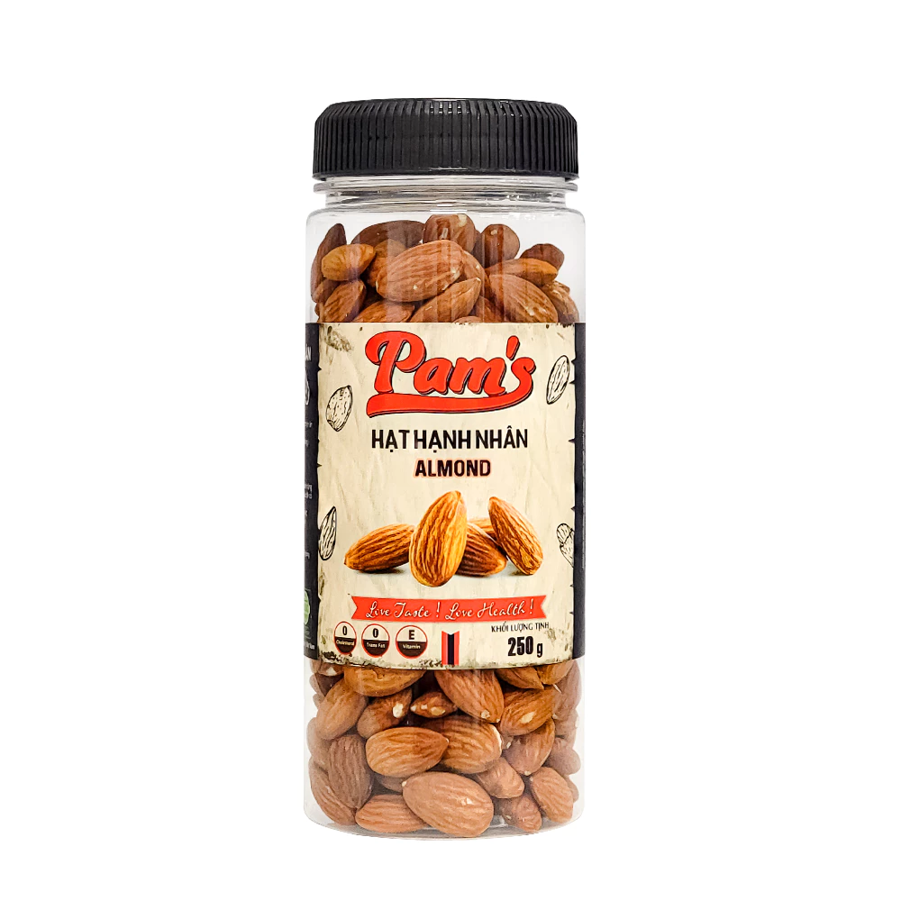 Pams アメリカ産 殻むきアーモンド 250g - 高タンパク質 ビタミンE豊富 ダイエット・妊婦さん向け