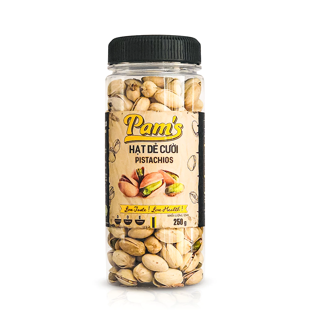 Pams 無漂白ピスタチオ 250g - アメリカ直輸入、パリッと香ばしいダイエット＆ヘルシースナック