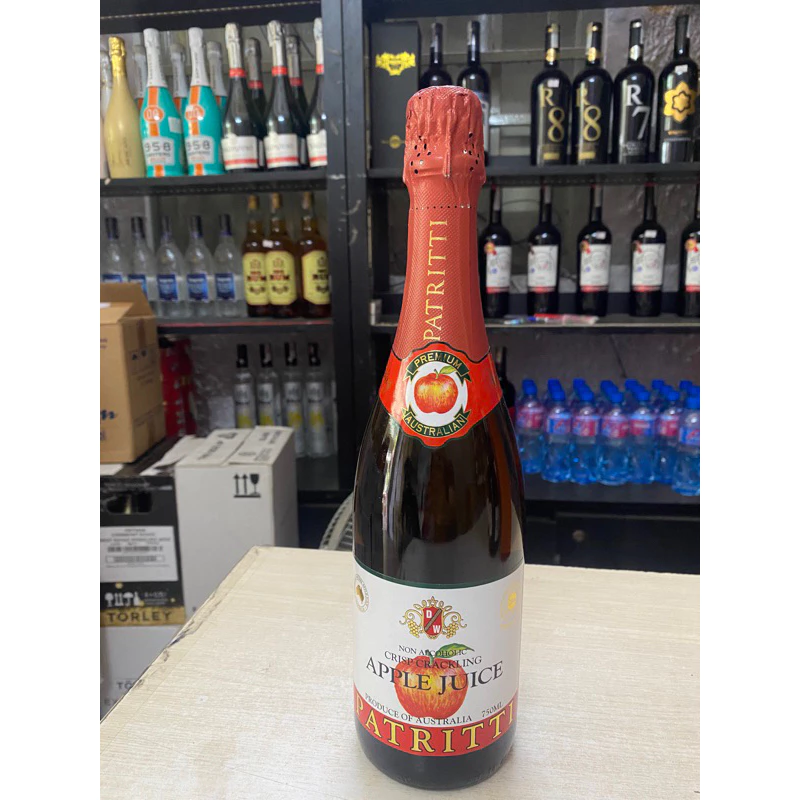 パトリッティ オーストラリア産 スパークリングアップルジュース 750ml 林檎味