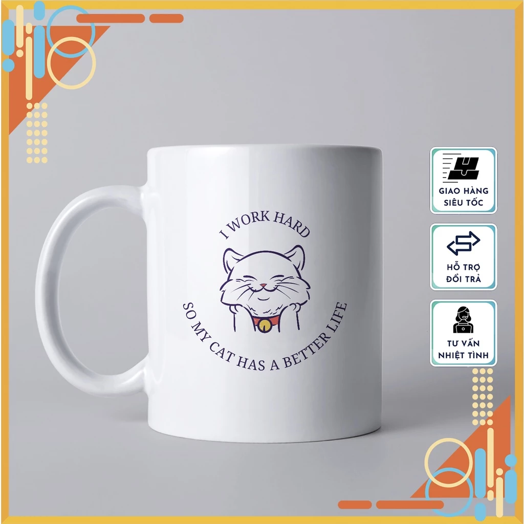 パターン10 - 可愛い猫柄セラミックマグカップ - プレミアムギフト、日常使いに最適