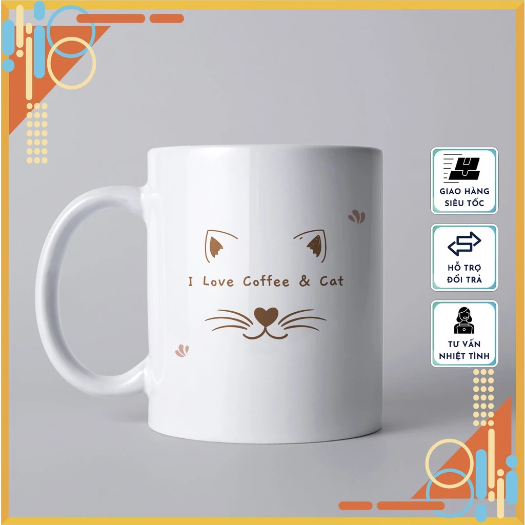 デザイン13 かわいい猫柄セラミックマグカップ - プレミアムギフト、普段使いにも最適