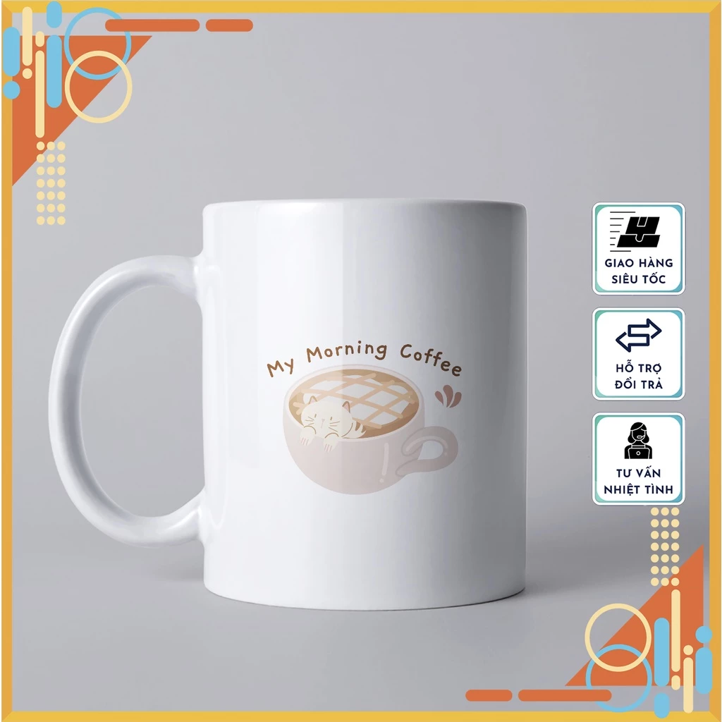 デザイン16 - かわいい猫柄セラミックマグカップ 330ml【上質ギフト・普段使い】