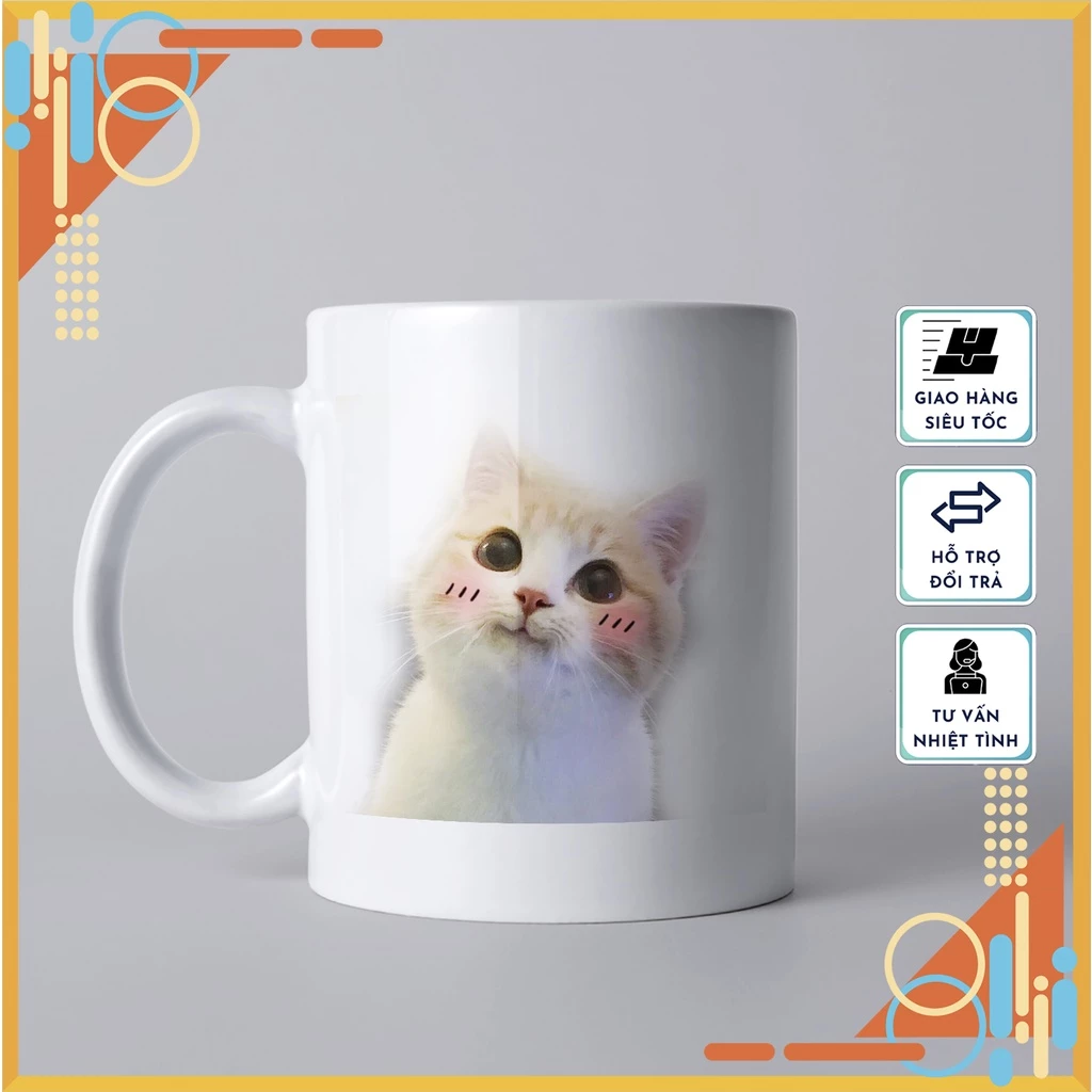 パターン23 - 猫柄のかわいい陶器マグカップ | 高級ギフト・日常使いに最適