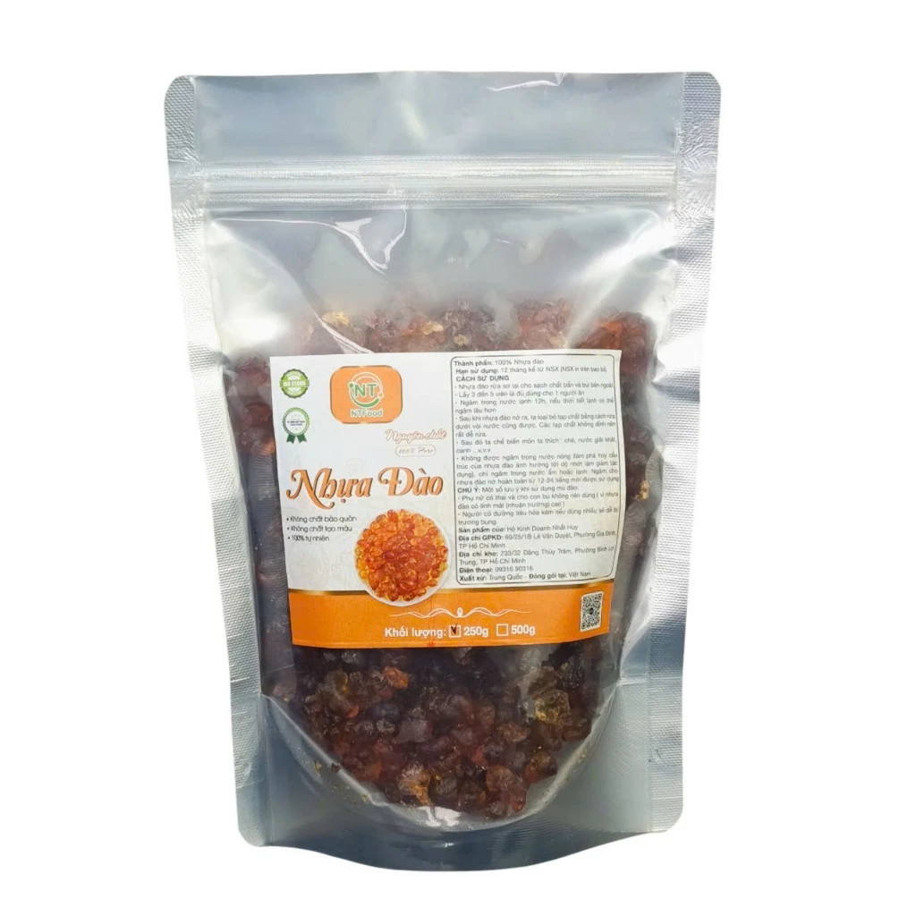 桃の樹液（ピーチレジン）NTFood 250gパック - ニャットティンフード