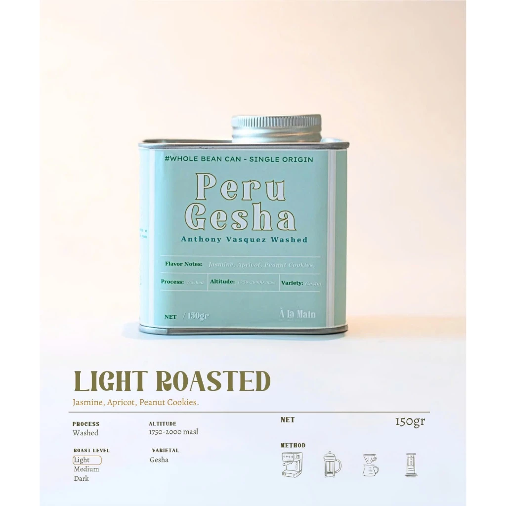 ペルー ゲイシャ アントニー・バスケス ウォッシュド コールドブリュー用挽き豆 150g - 澄み切った冷抽出体験