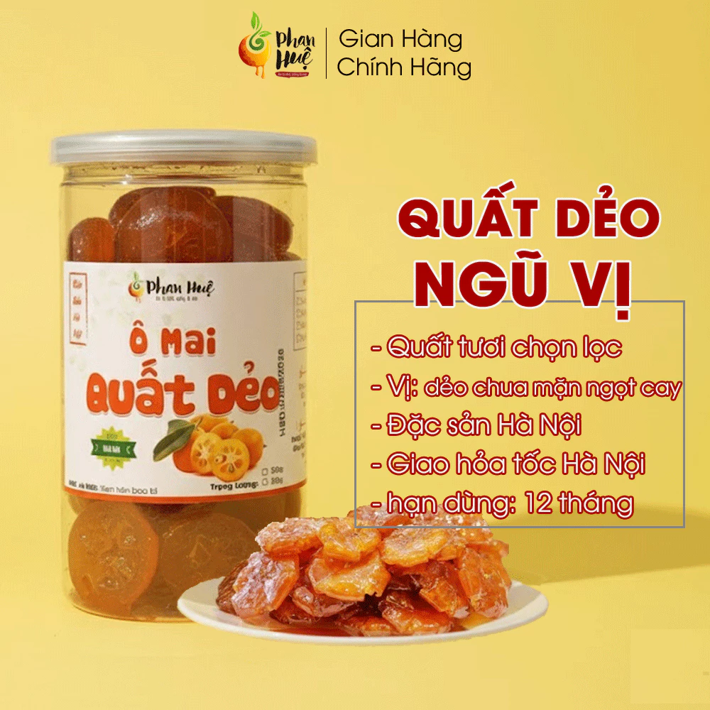 Phan Huệ 五味キンカン（オーマイ）100g ハノイ特産品 - もちもち甘酸っぱ辛塩味