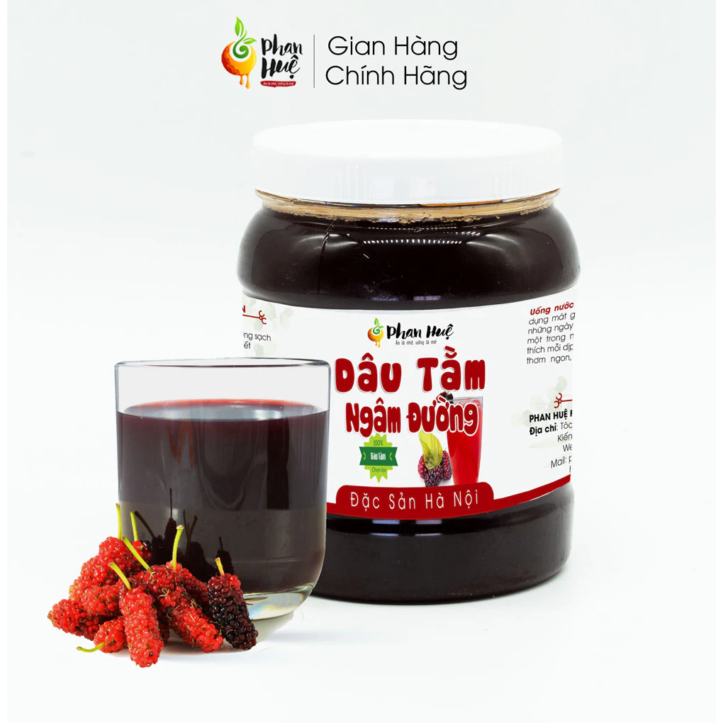 Phan Hue ハノイ特産 甘酸っぱい桑の実シロップ漬け 3.5kg