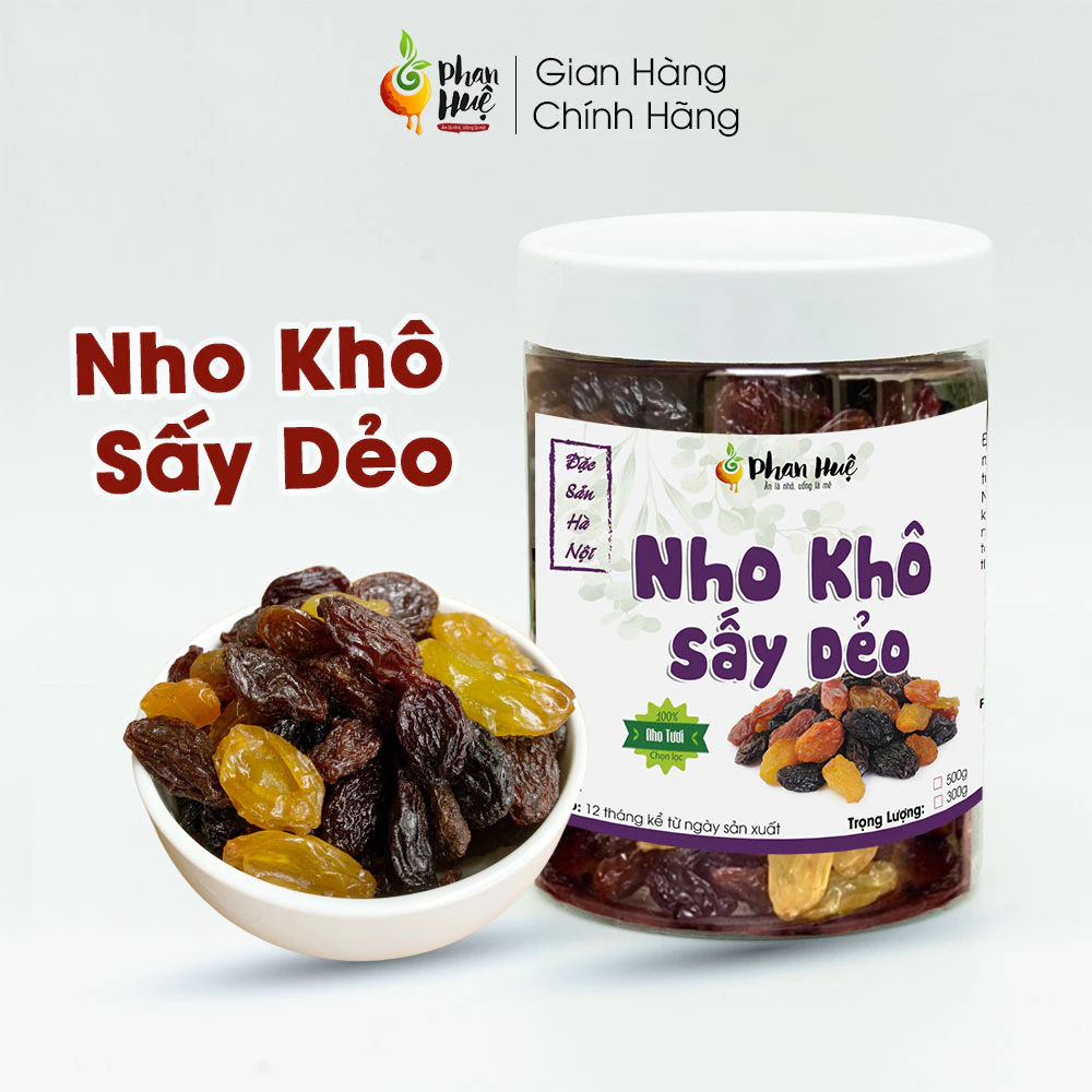 ファンフエ 低糖ソフトドライレーズン 300g - 爽やかな甘酸っぱさ、ダイエット・妊婦のおやつに