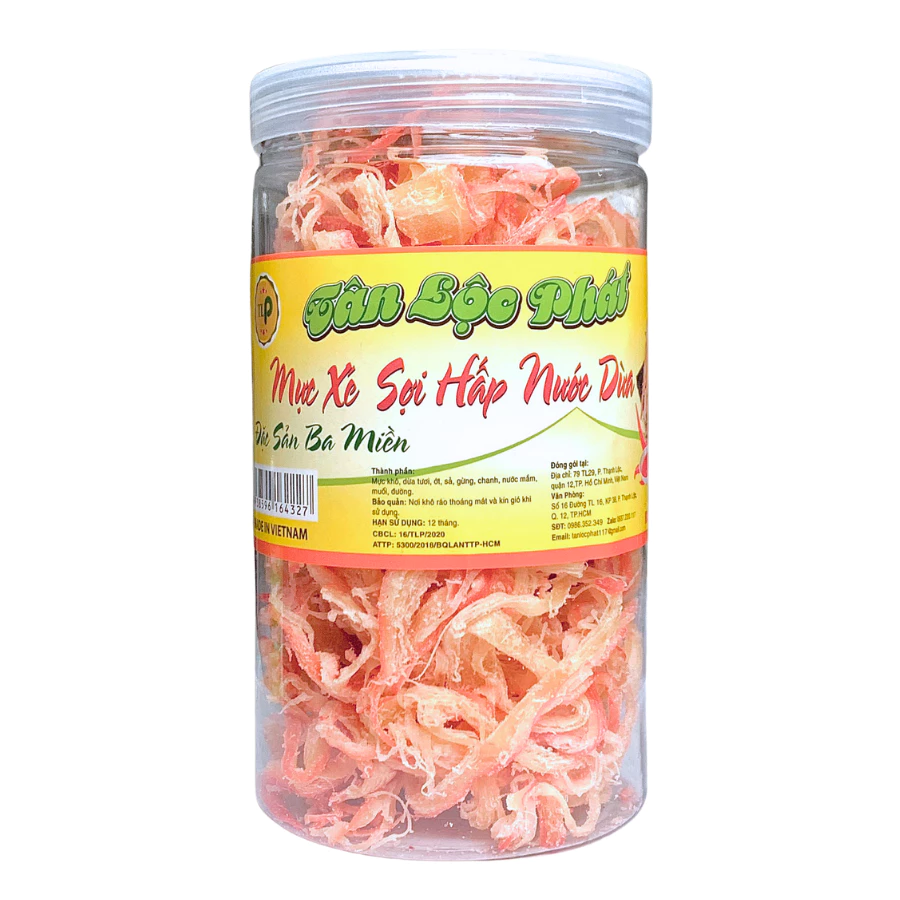 ファンティエット名物 ココナッツ風味イカの裂き干し 500g - デ・ニャット・コー特製